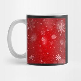Visions of Red and Snowflakes Mug